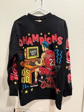 Brandmakers 90s kid sweater basketball jordan kone tee